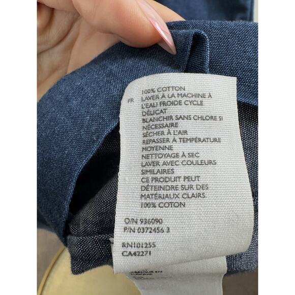 COS Chambray Boat Neck Sheath Dress Preppy Classic Timeless Twee Casual Classy 4 - Picture 6 of 10